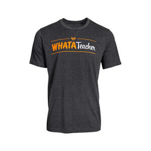 WHATATeacher Gray T Shirt Size MEDIUM Whataburger Merch *NEW*